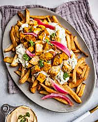 shawarma meal with fries