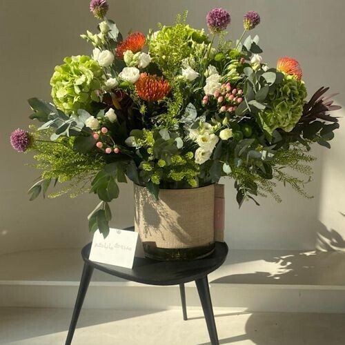 shades of colors vase