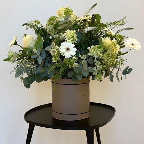 shades of greens vase
