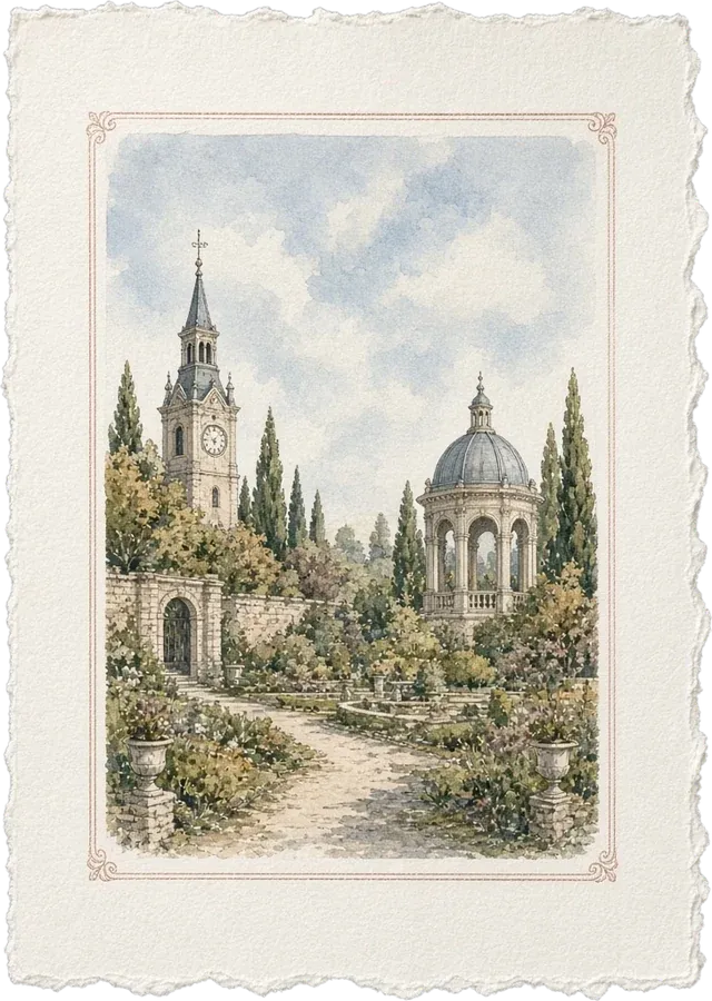 The first page: a garden of time
