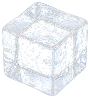 Clear ice cube