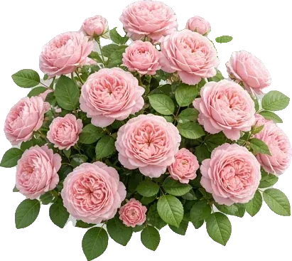 A blush rose bush