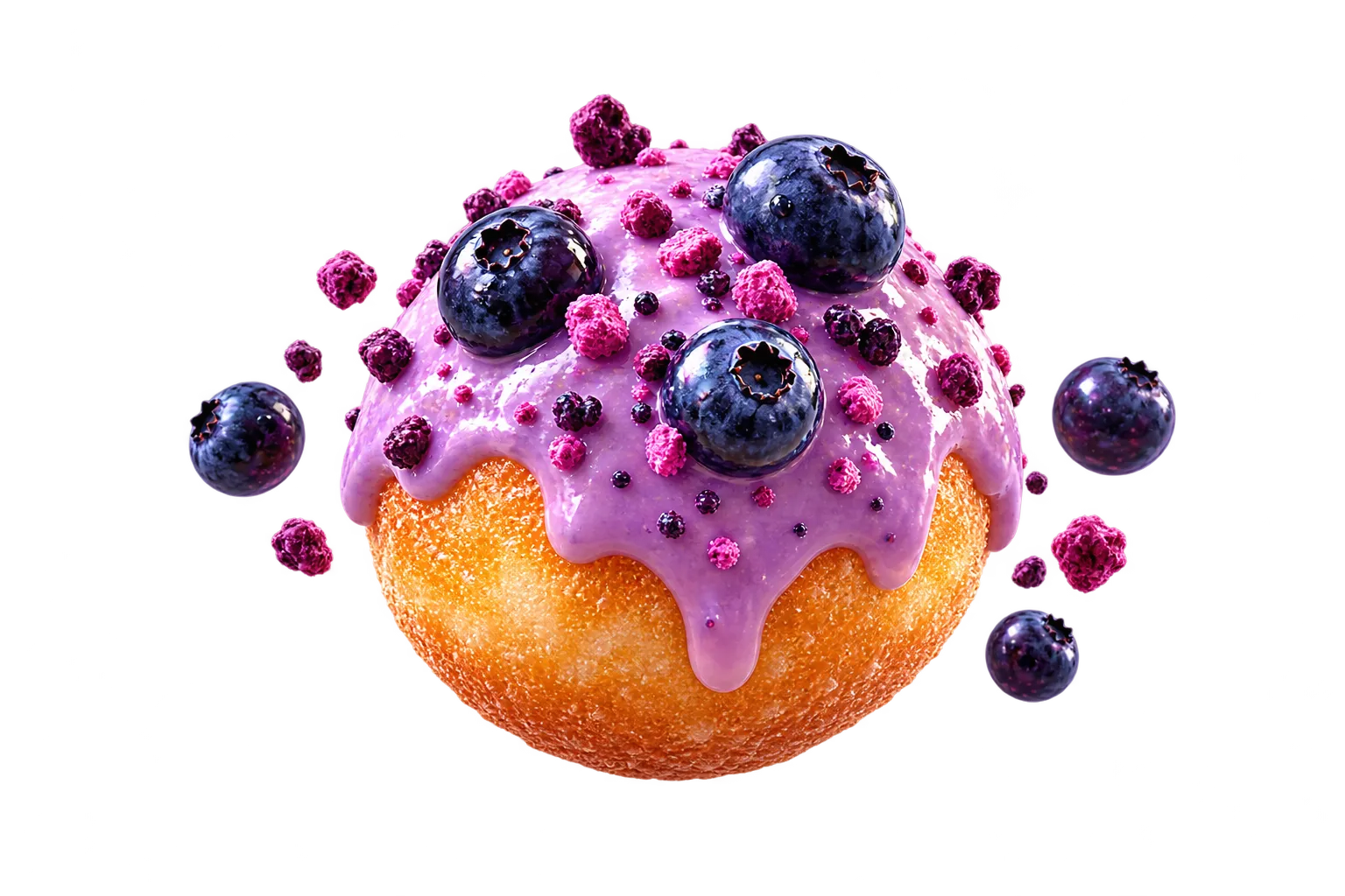 Blueberry Munch mini donut bites