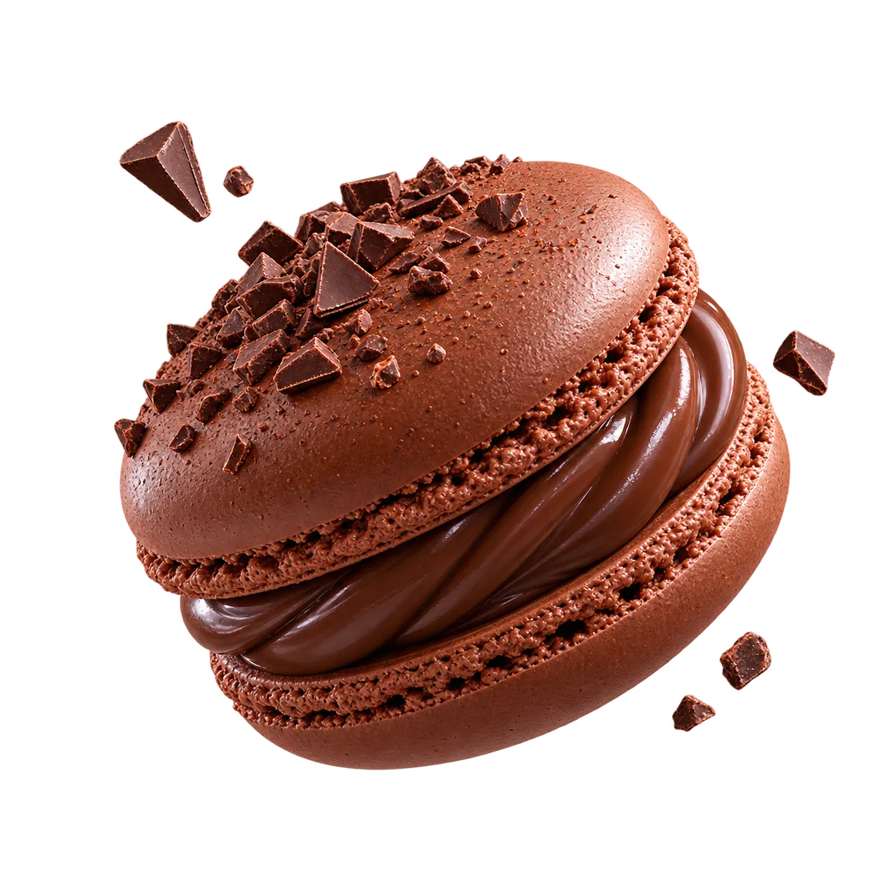 Chocolate macaron
