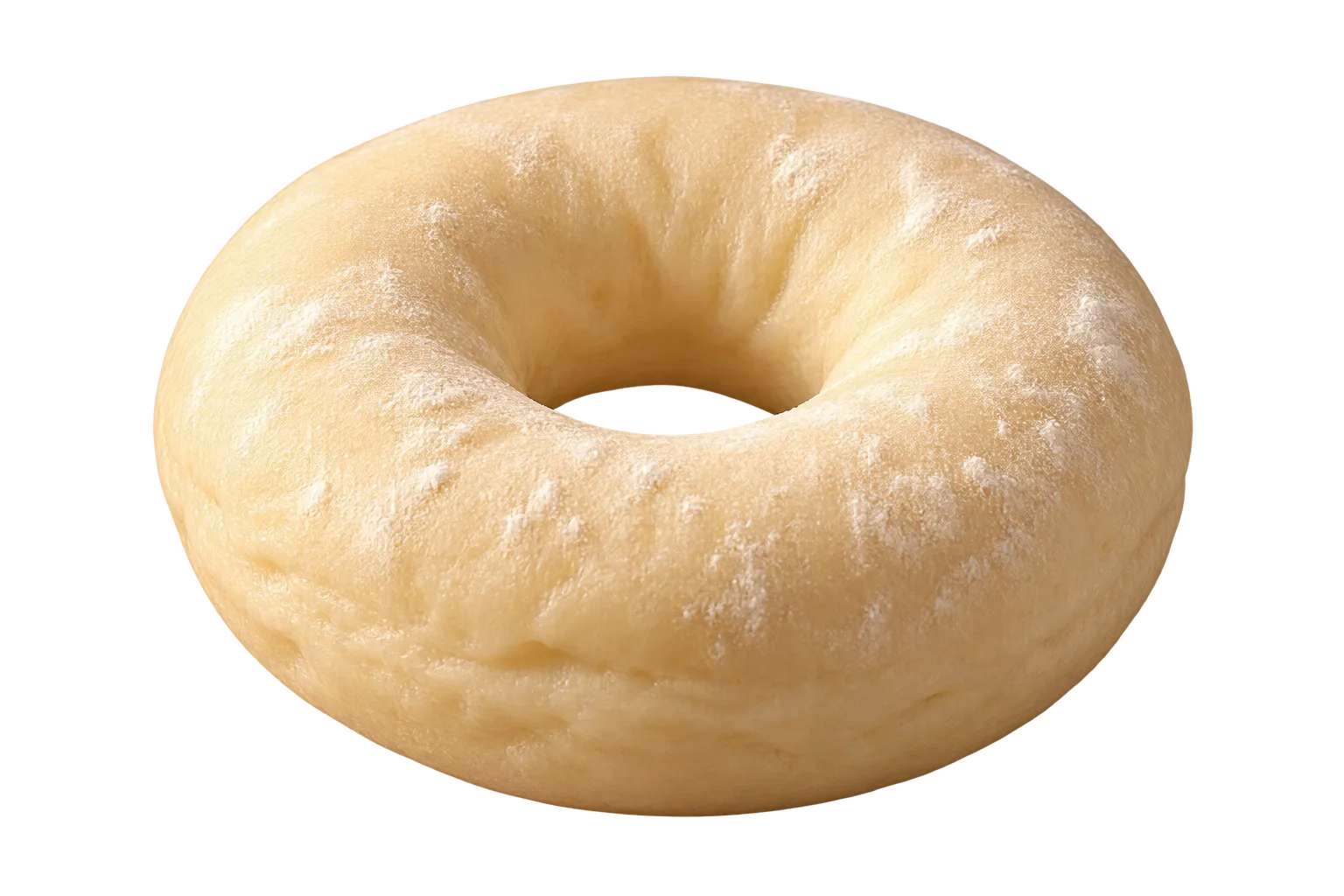 A plain raw dough ring