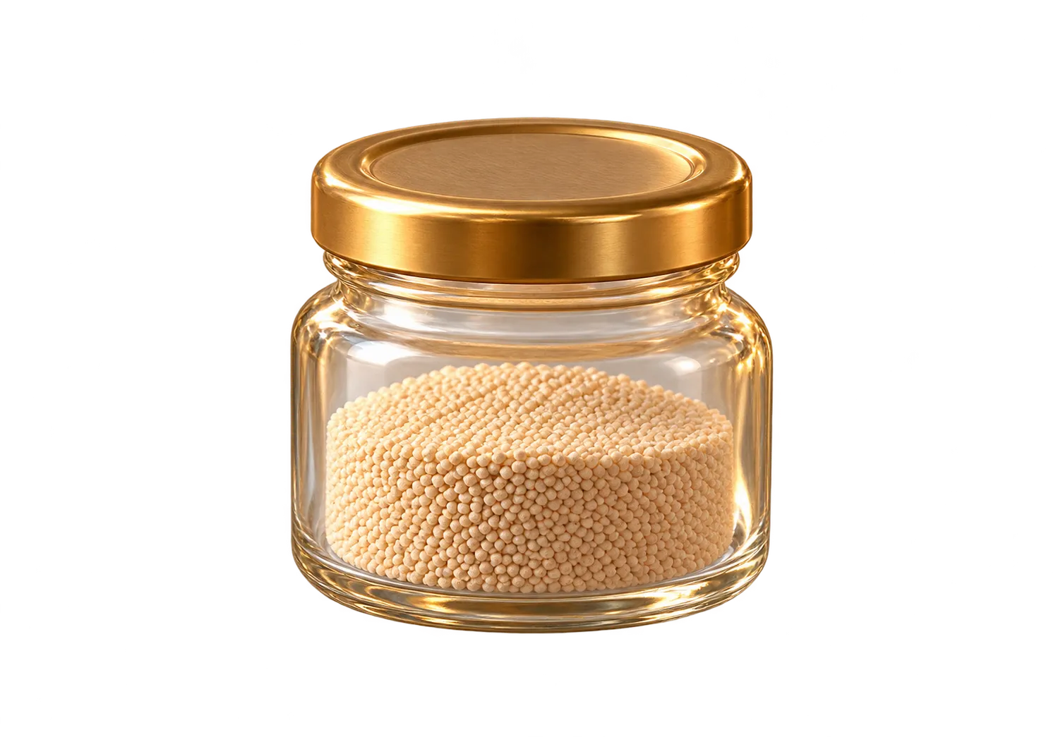A small jar of yeast