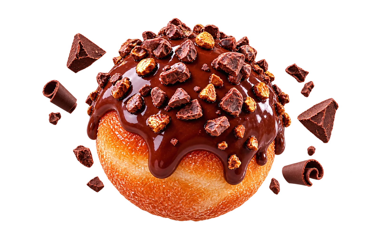 Chocolate Munch mini donut bites